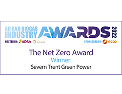 AD & Biogas Industry Awards 2022 Net Zero Award - Winner