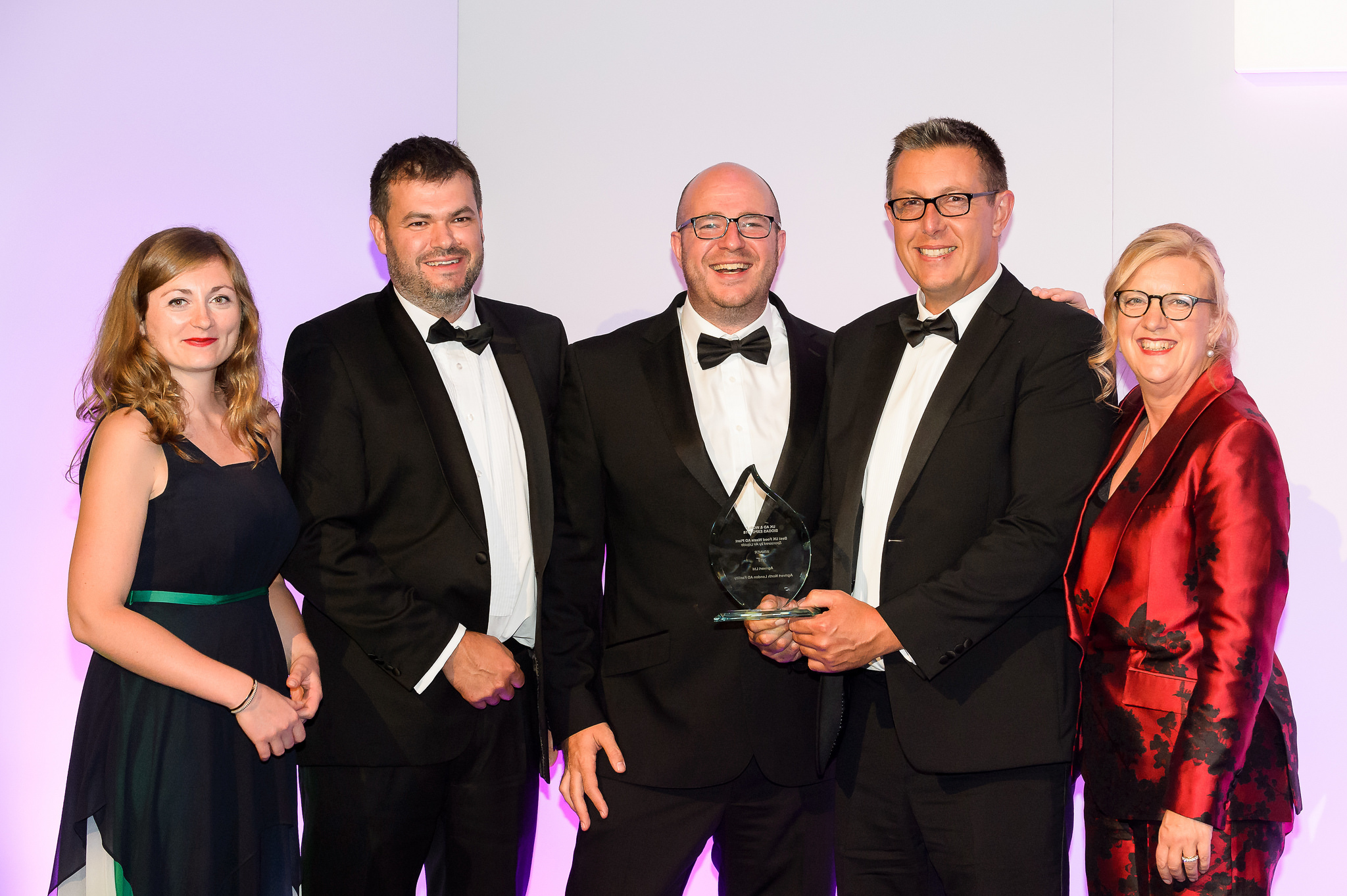 John Parkin & Chris Woolcock collect award for AD Plant of the year 2018