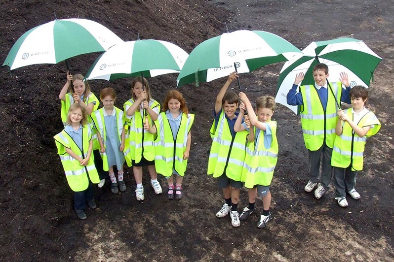 Agrivert host school children to our composting facility 